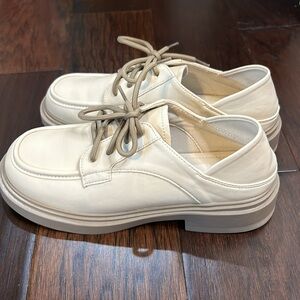 Brand New Neutral Lace-up Loafers